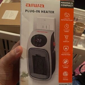 Black Plug-In Heater